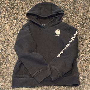 Carhartt Kids Charcoal Hoodie with Logo